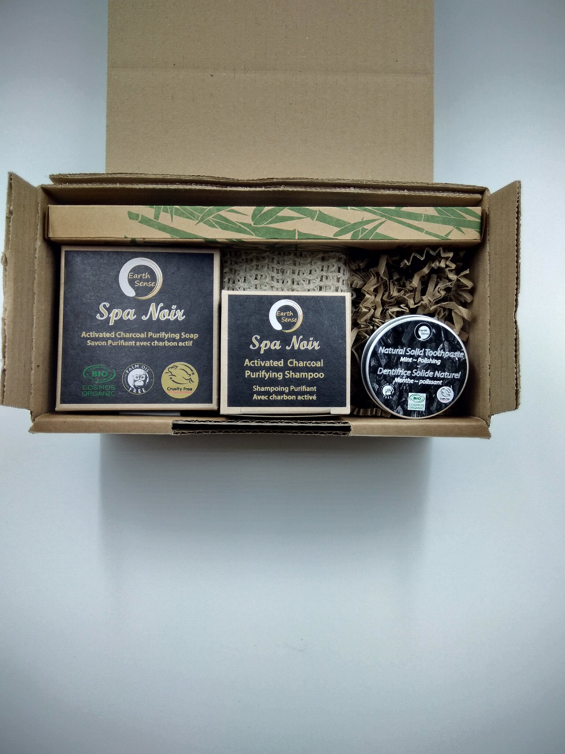 MINI BUNDLE - 4 x 90g Organic Certified Spa Noir - Solid Soap with activated charcoal-5