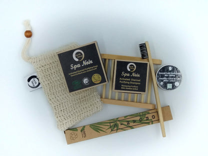 MINI BUNDLE - 4 x 90g Organic Certified Spa Noir - Solid Soap with activated charcoal-4