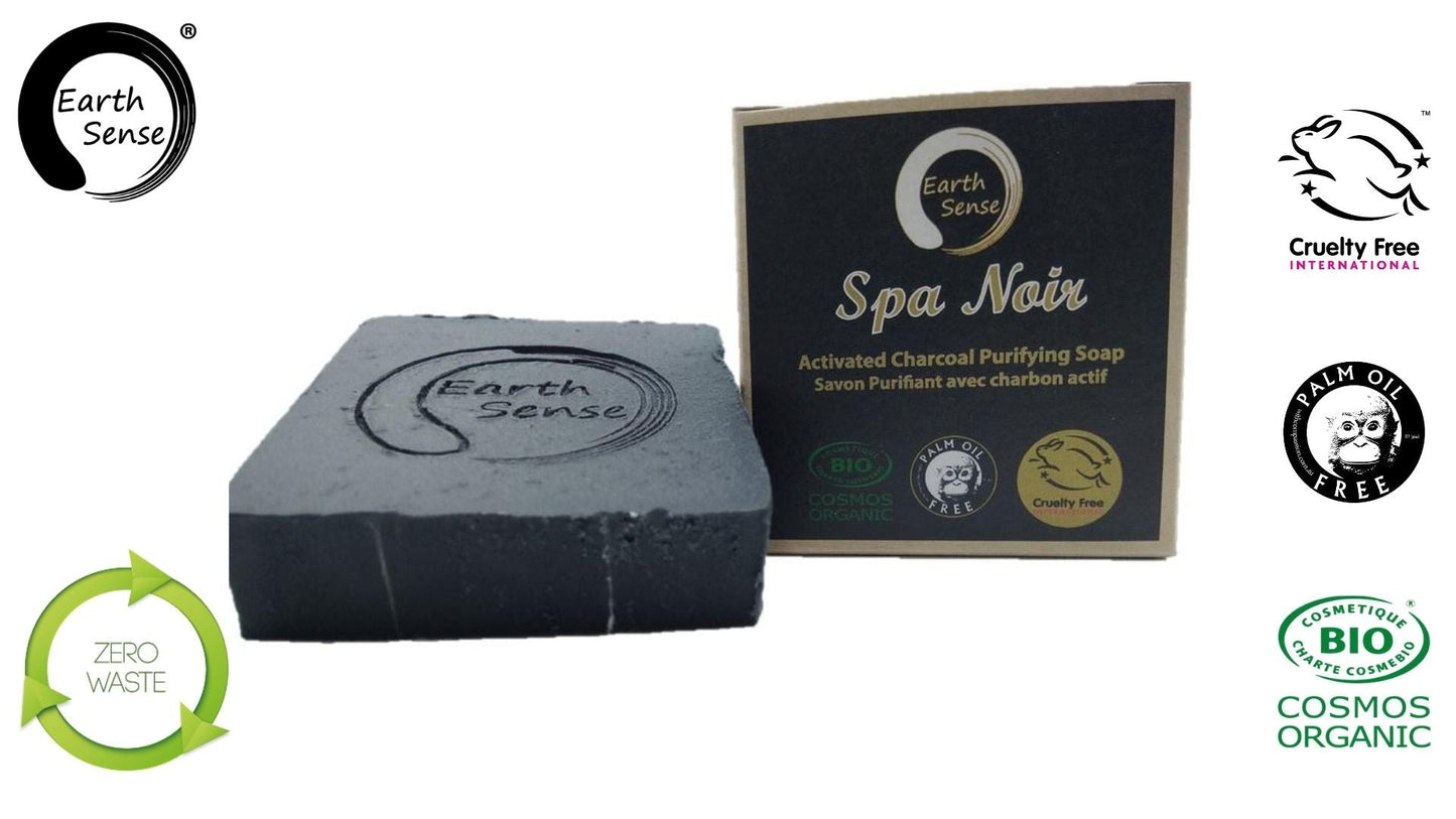 MINI BUNDLE - 4 x 90g Organic Certified Spa Noir - Solid Soap with activated charcoal-0